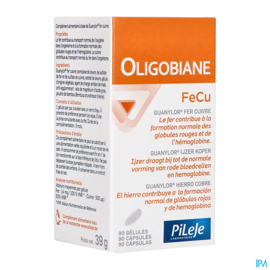 Oligobiane Fe Cu Gel 90x440mg