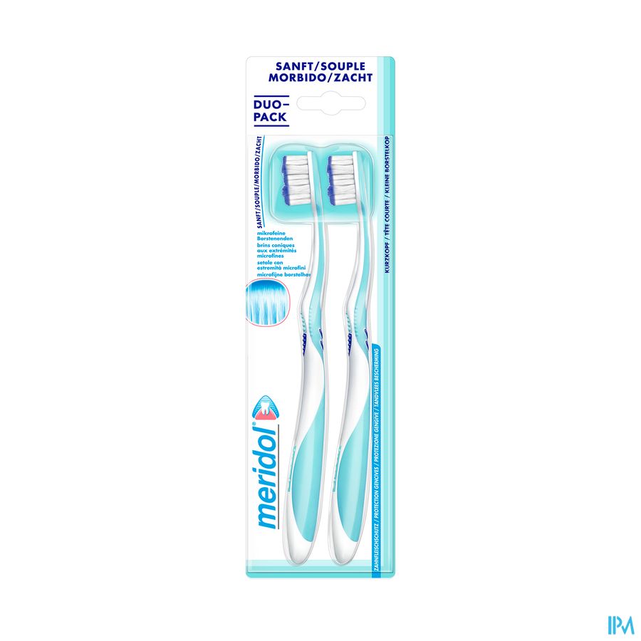 meridol Brosse à Dents Gencives Souple 2 pièces