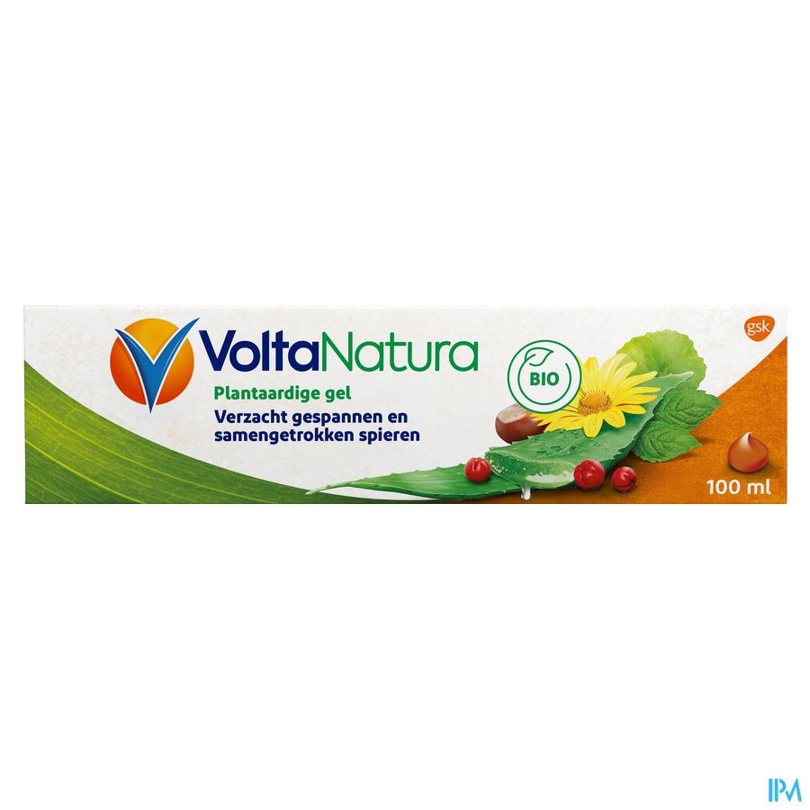 VoltaNatura Gel, à base de plantes BIO (Aloe Vera & Arnica), apaise les tensions musculaires, 100ml