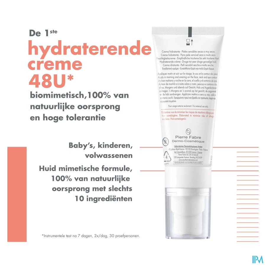 Tolerance HYDRA-10 Crème hydratante