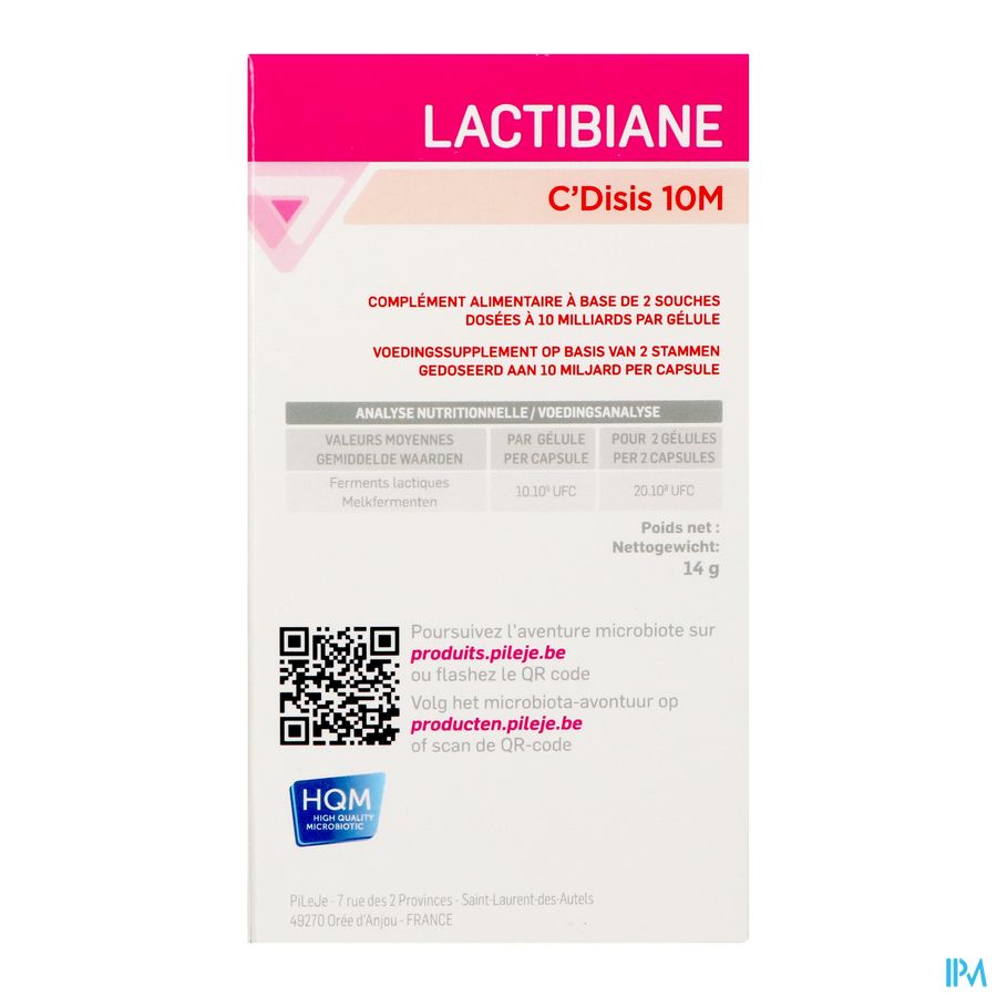 Lactibiane C Disis Caps 30