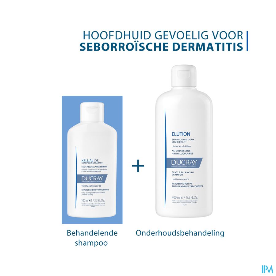 Ducray Elution Shampooing doux équilibrant antipelliculaire 400ml
