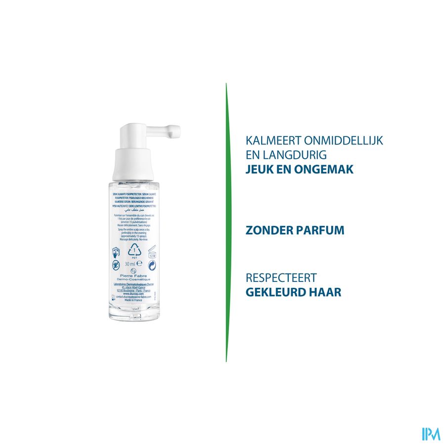 Ducray SENSINOL Sérum Apaisant Physioprotecteur - Spray Cuirs chevelus sensibles sujets à fortes démangeaisons Spray