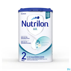 Nutrilon AR 2 | En cas de régurgitations | Lait Bébé 6-12 mois  | Lait en Poudre pour Biberon | Boite 800g