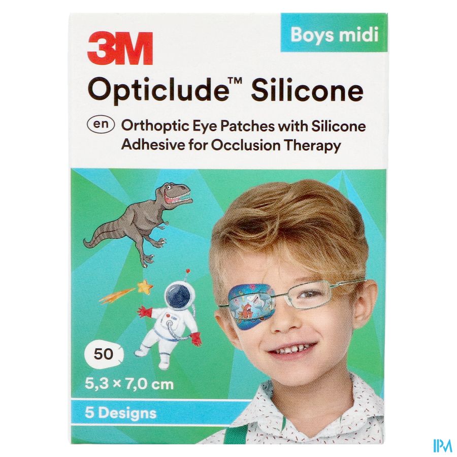 Opticlude 3m Silicone Eye Patch Boy Midi 50