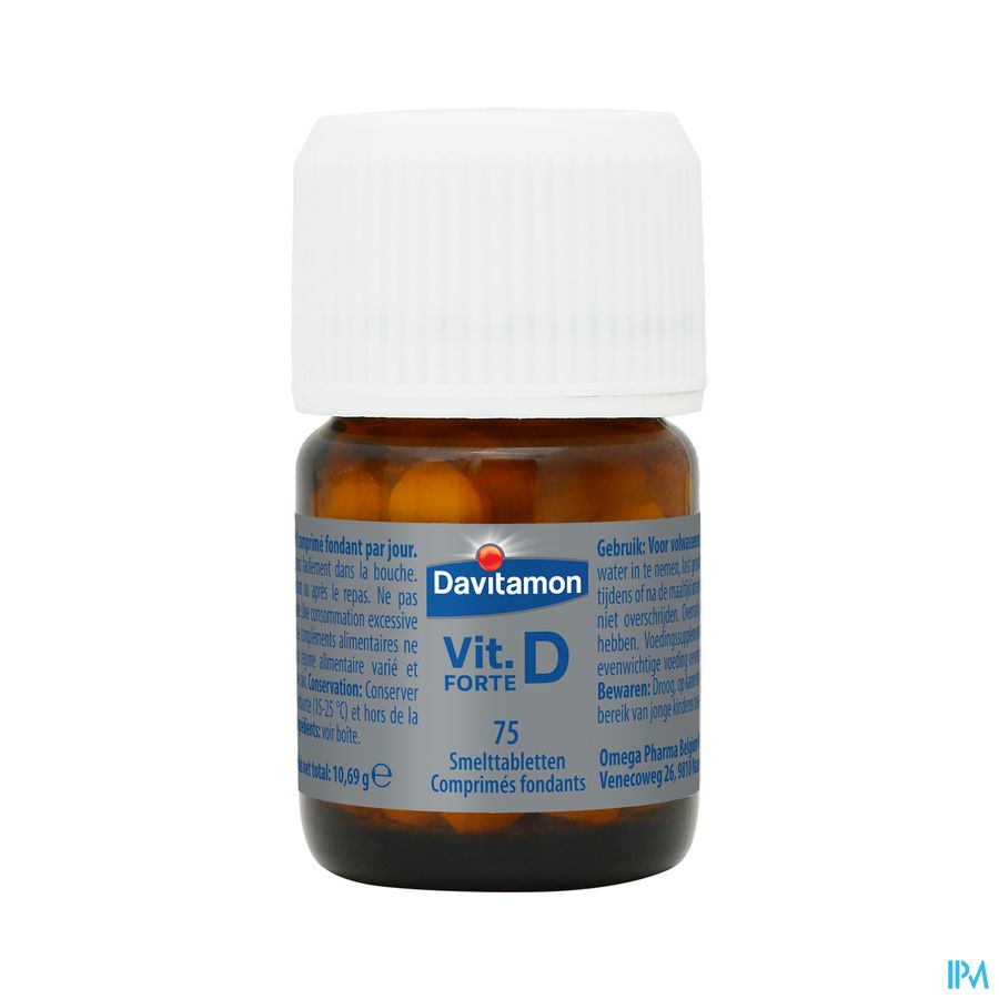 Davitamon® Vitamine D Forte Comprimé Fondant Goût Citron: Immunité, Os, Muscles