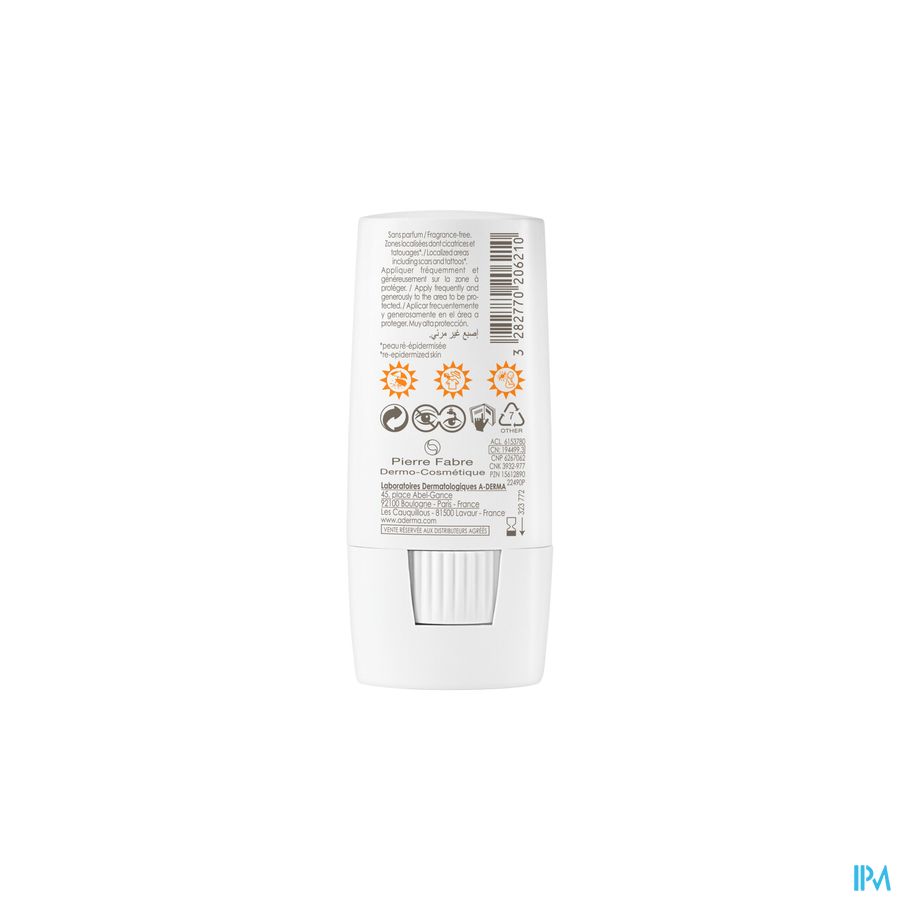 A-DERMA - A-DERMA PROTECT X-TREM STICK SOLAIRE INVISIBLE SPF50+ - A-DERMA PROTECT X-TREM