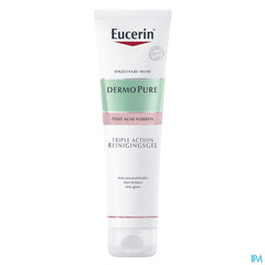 Eucerin DermoPure Gel Nettoyant Triple Action Marques Post-Acné Peau à Imperfections 150ml