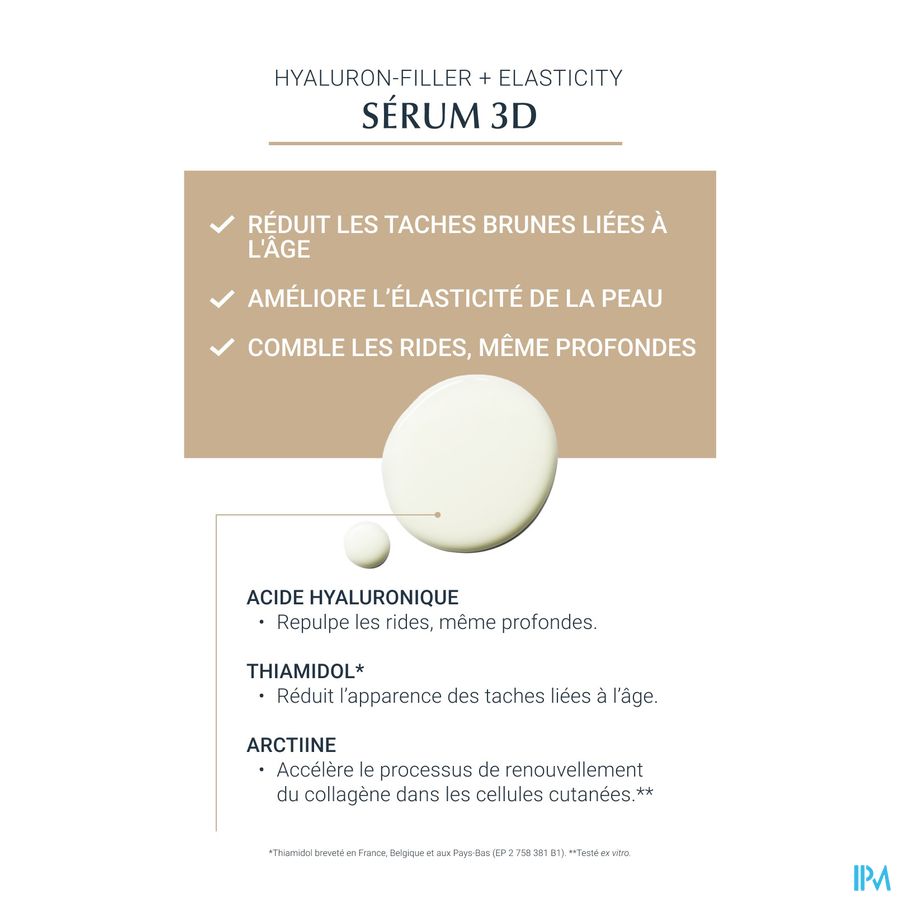 Hyaluron-Filler + Elasticity 3D Sérum Anti-Rides & Anti-Âge avec pompe 30ml