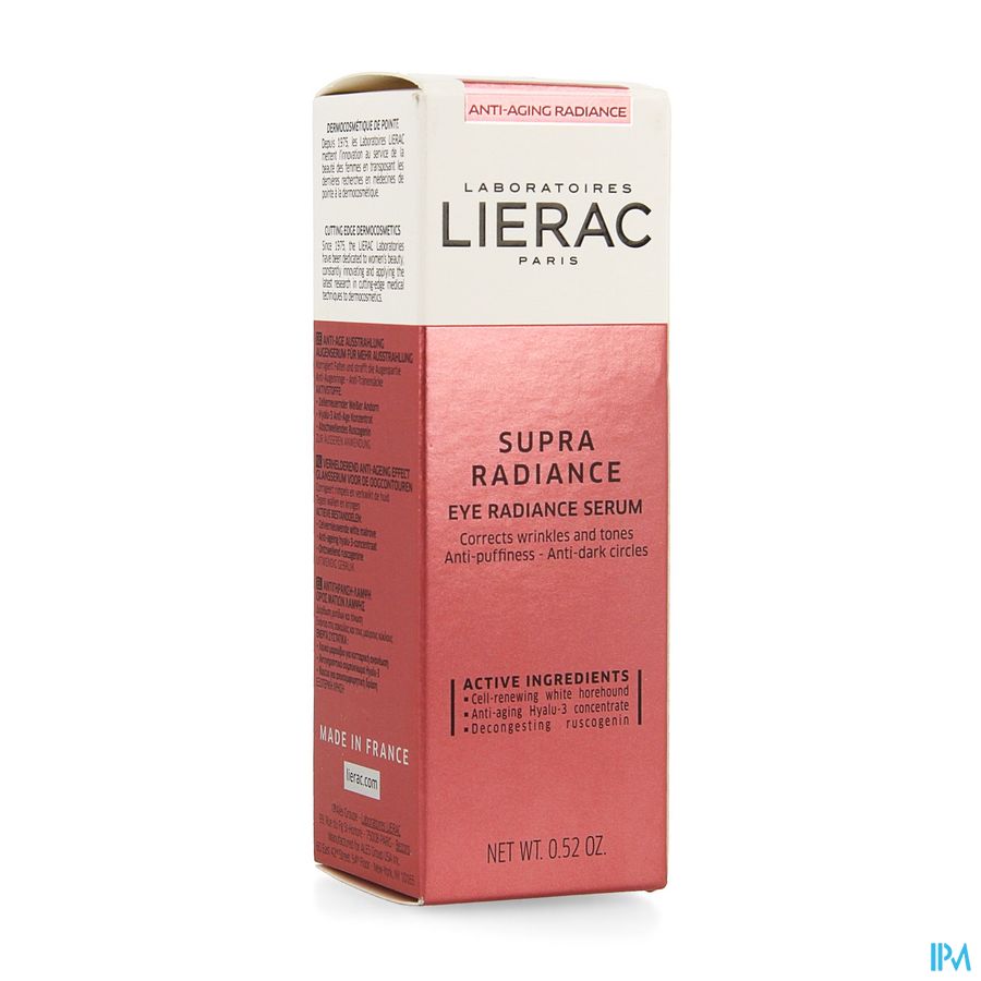 Lierac Supra Radiance Yeux Fl Pompe 15ml