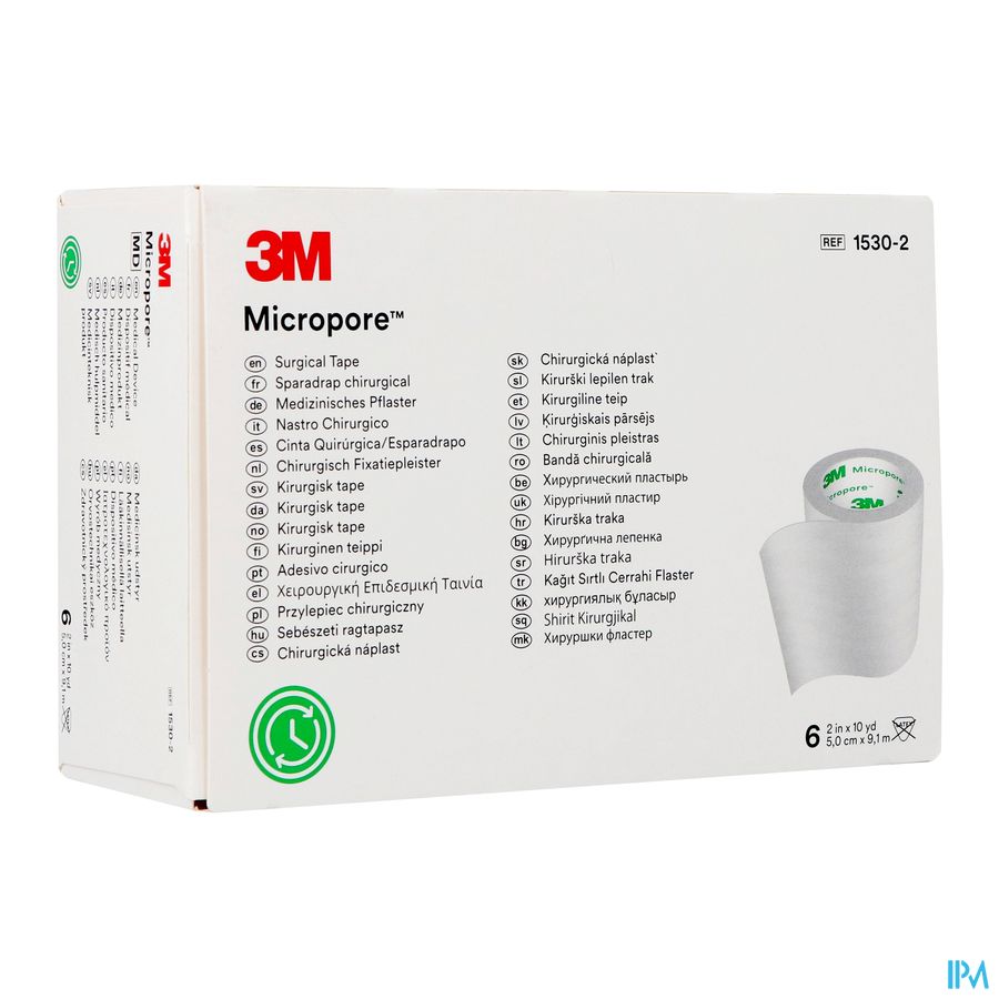 Micropore 3m Sparadrap 50mmx9,14m Rouleau 6 1530