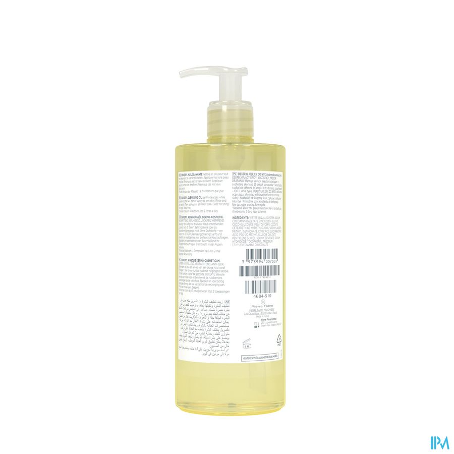 DEXERYL HUILE LAVANTE 500ML Hygiène peau sèche et à tendance atopique