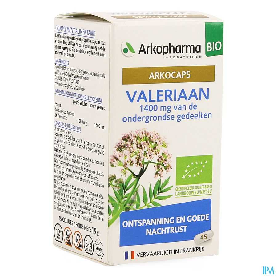 Arkogelules Valeriane Bio Caps 45 Nf