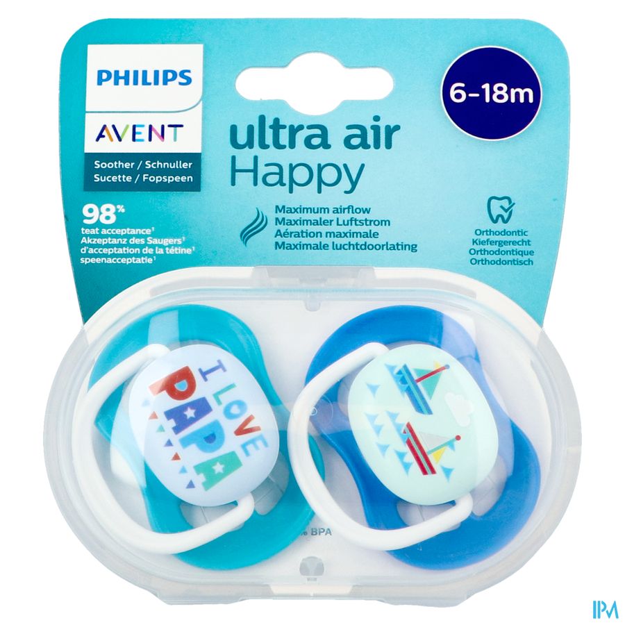 Philips Avent Sucette 6m+ Happy Boy