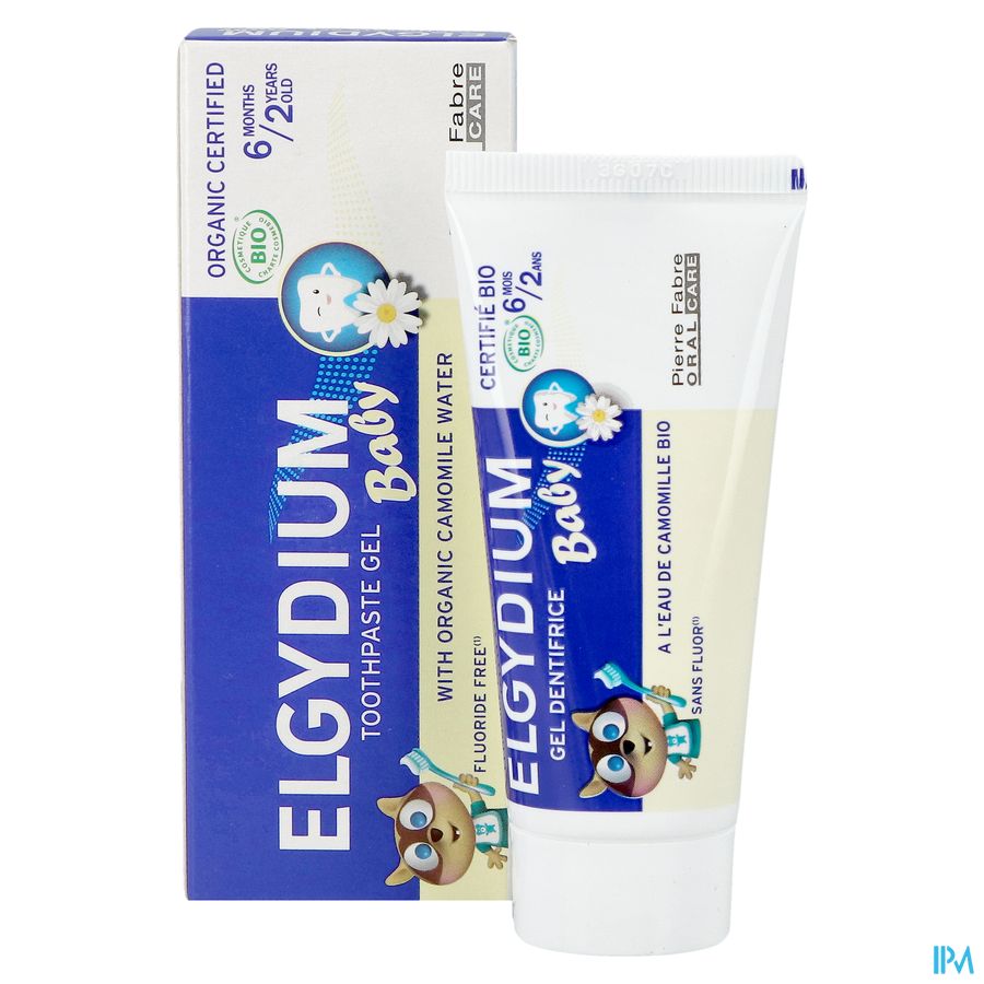 ELGYDIUM Baby dentifrice - dentifrice bébé 6 mois / 2 ans – certifié BIO