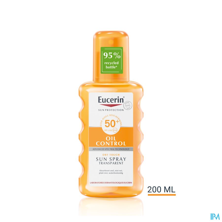 Sun Oil Control SPF 50+ Touche Sec Spray Transparent 200ml