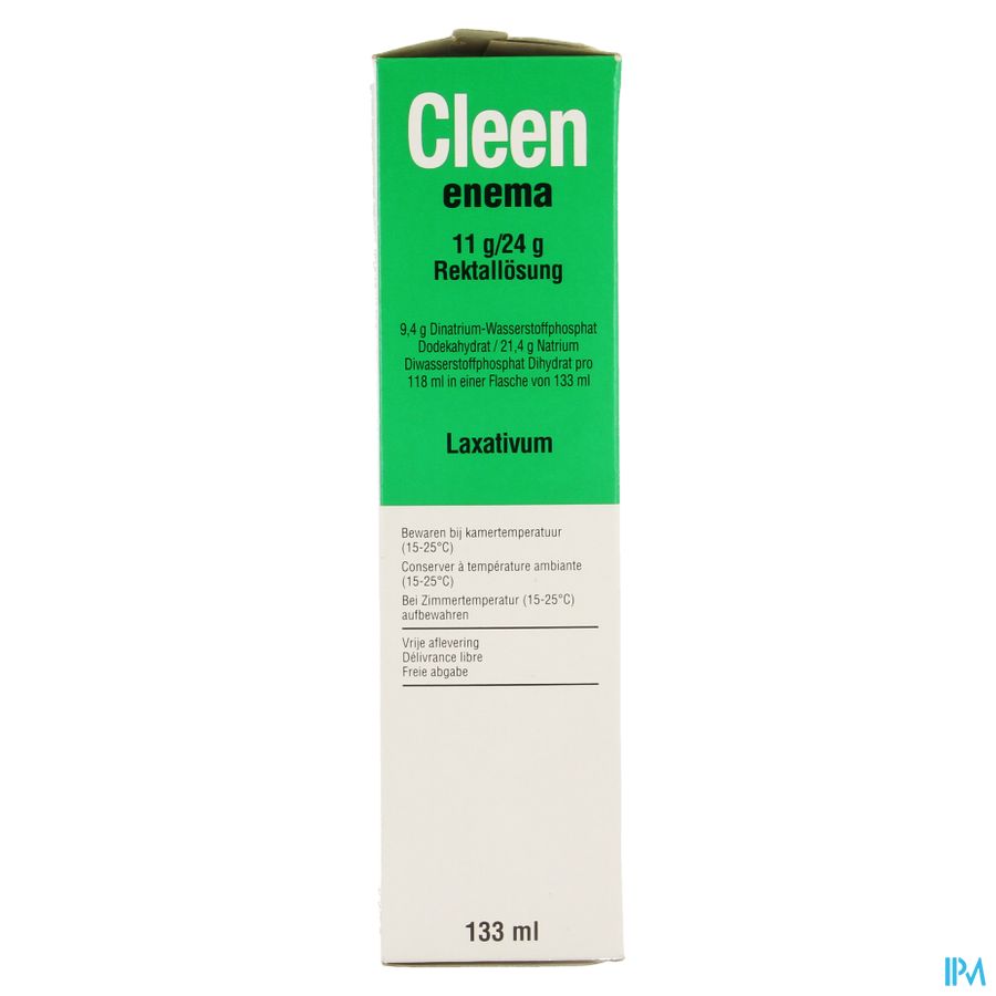 Cleen Enema 11g/24g Sol Rectale Fl 133ml