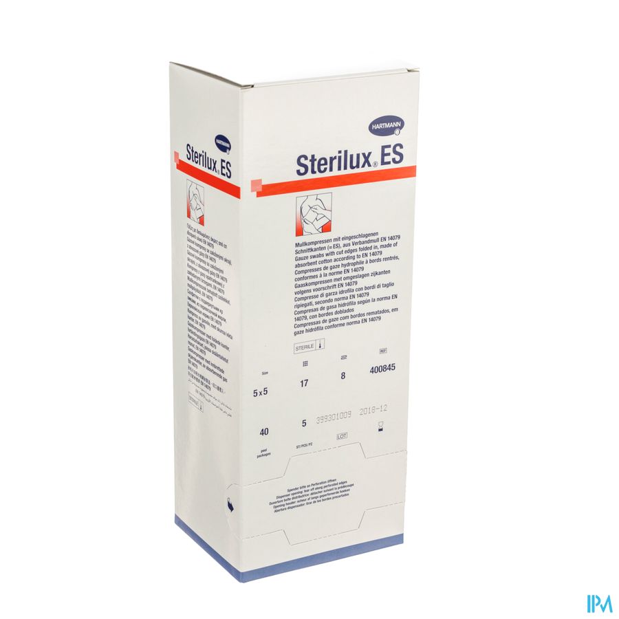 Sterilux Es 5x5cm 8pl.st. 40x5 P/s