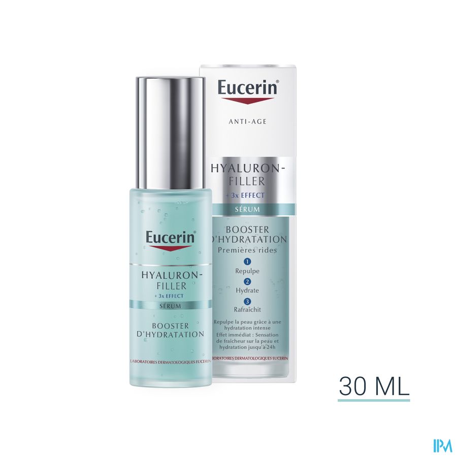 Hyaluron-Filler + 3x Effect Sérum Booster d'Hydratation Premières Rides Anti-Âge avec pompe 30ml