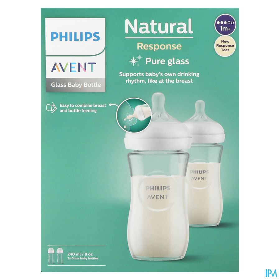 Philips Avent Natural 3.0 Biberon Verre Duo2x240ml