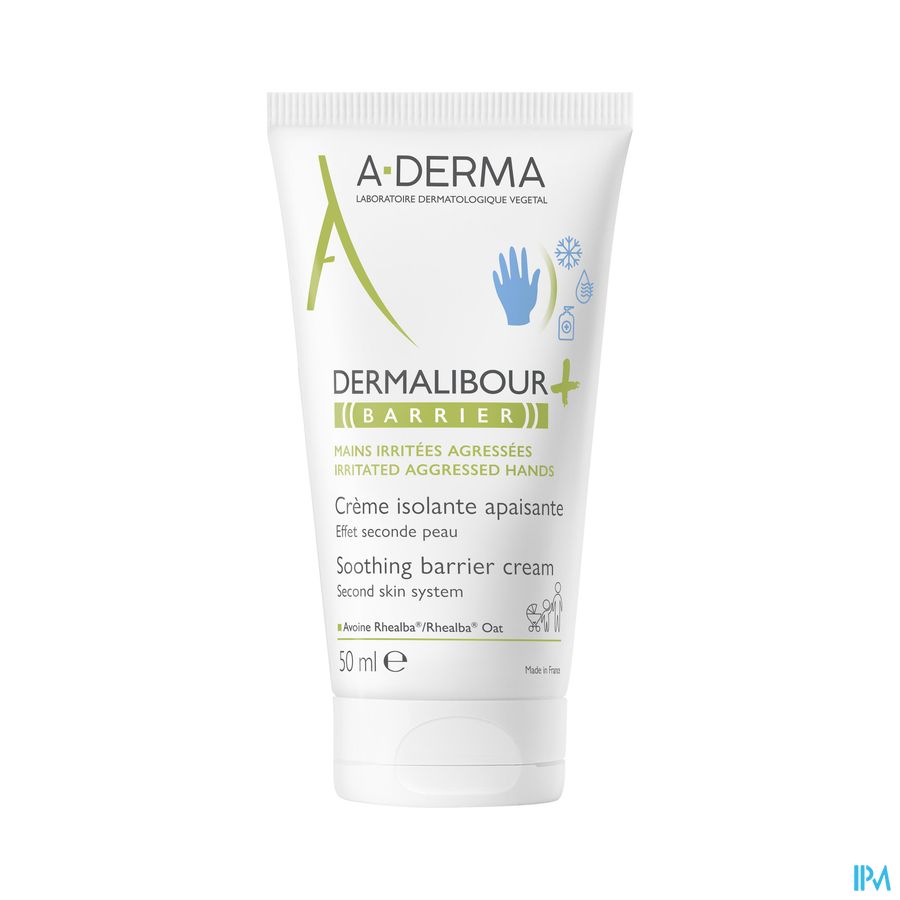 A-DERMA DERMALIBOUR+ BARRIER Crème isolante - Protège la peau des agressions et irritations
