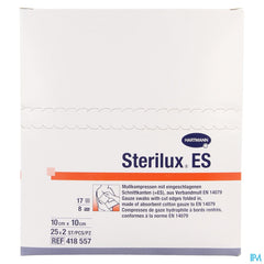 Sterilux Es 10x10cm 8pl.st. 25x2 P/s