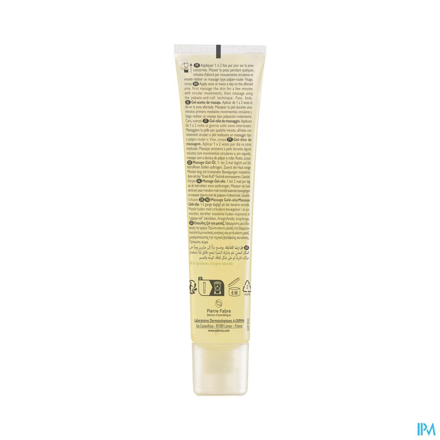 A-DERMA Epitheliale ULTRA REPAIR Gel-huile de massage anti-marques, Cicatrices et vergetures 100ml
