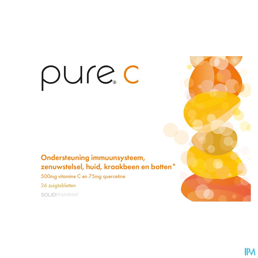 Pure C 36 comprimés à sucer vitamine C avec quercétine