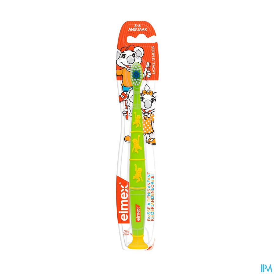 elmex Brosse à Dents Enfant 3-6 ans Souple 1 pièce