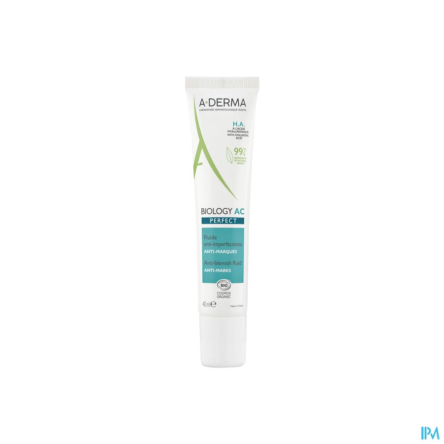 A-DERMA BIOLOGY AC PERFECT Fluide Anti-Imperfections  - Peaux adultes grasses à imperfections et à tendance acnéique