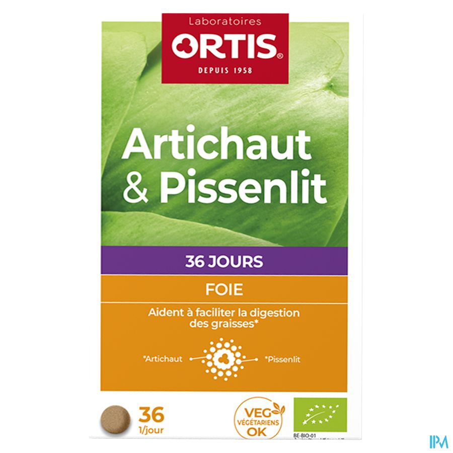 Ortis Artichaut-pissenlit Bio Comp 36