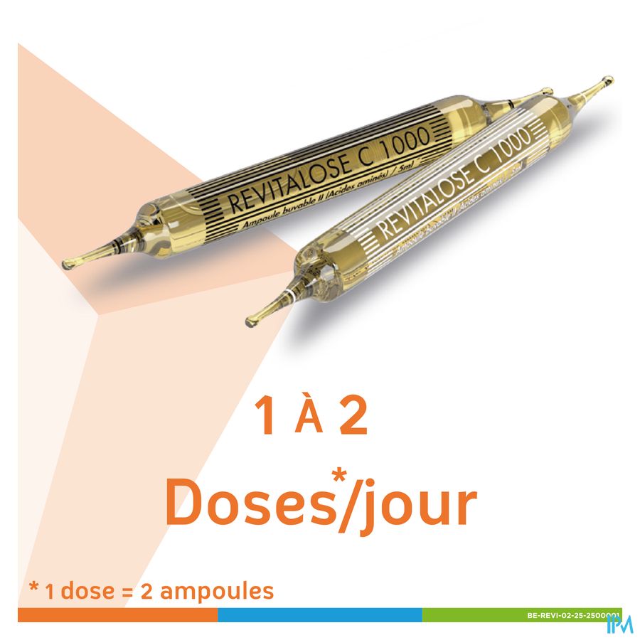 REVITALOSE® C 1000, solution - vitamine C, acides aminés