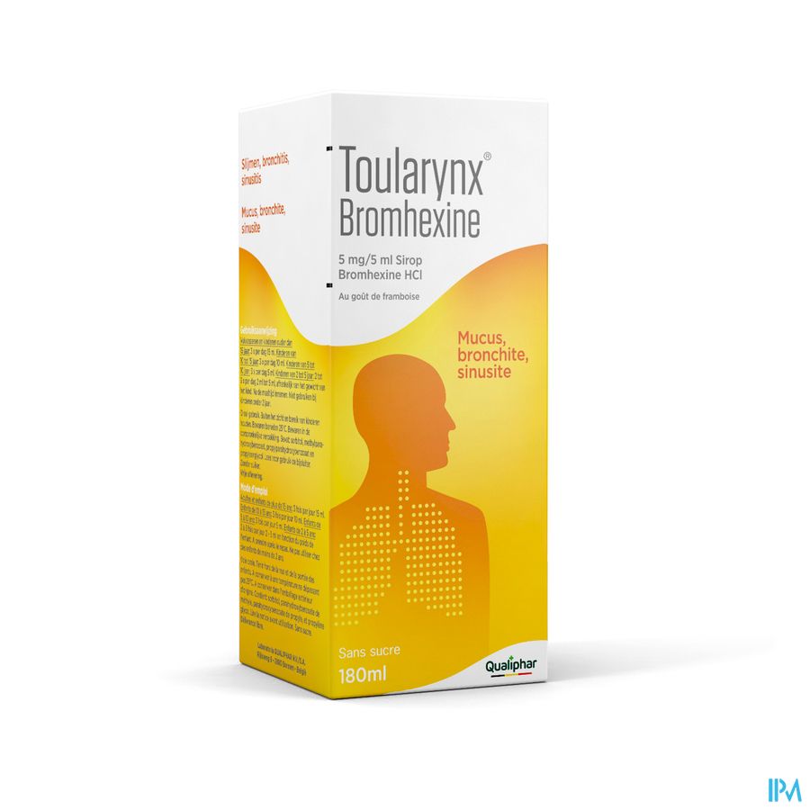 Toularynx Bromhexine 180 ml sirop toux grasse