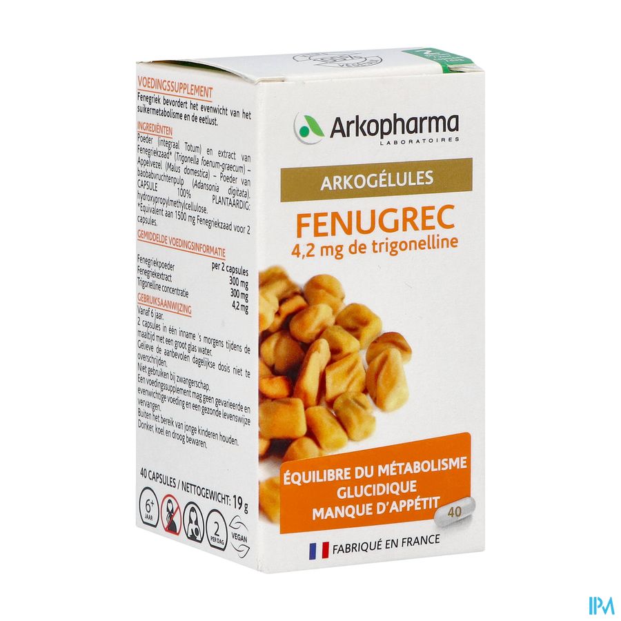 Arkogelules Fenugrec Comp 40