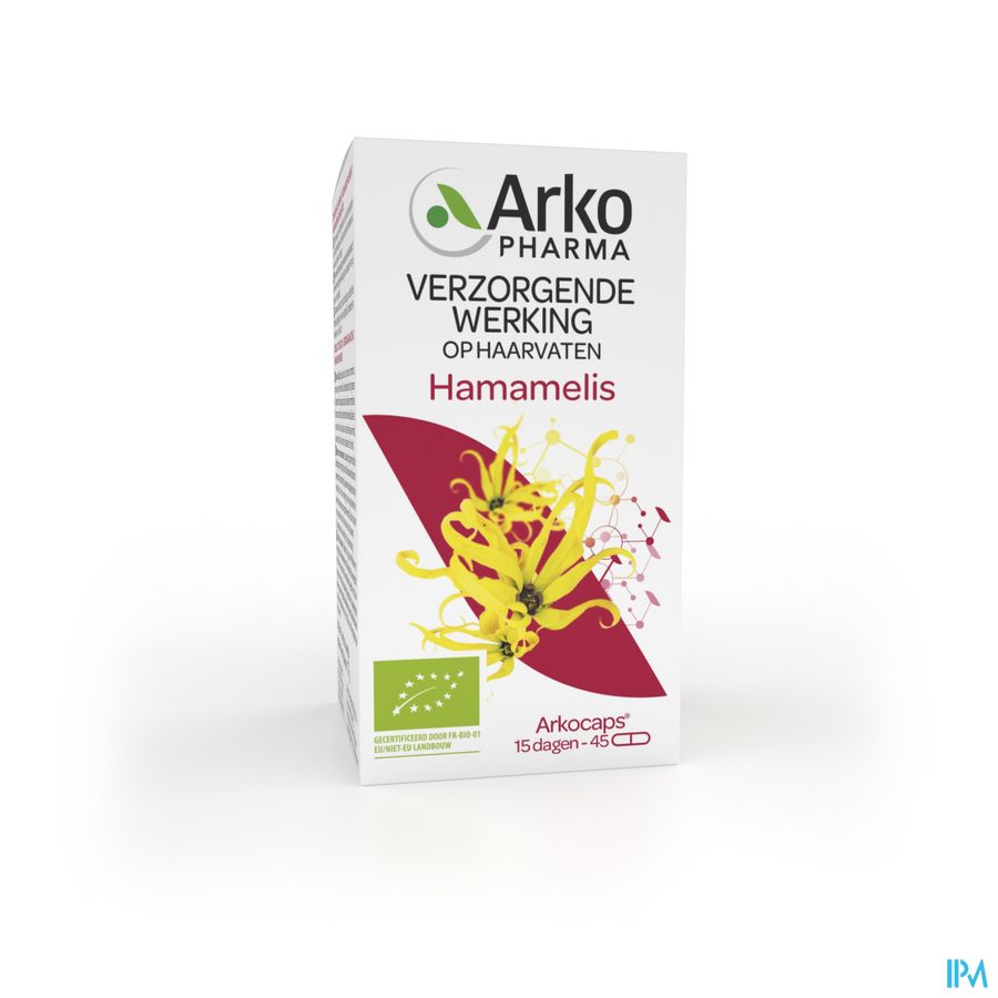 Arkopharma Arkogélules Hamamélis Bio Effet bénéfique sur les petits vaisseaux 45 Gélules