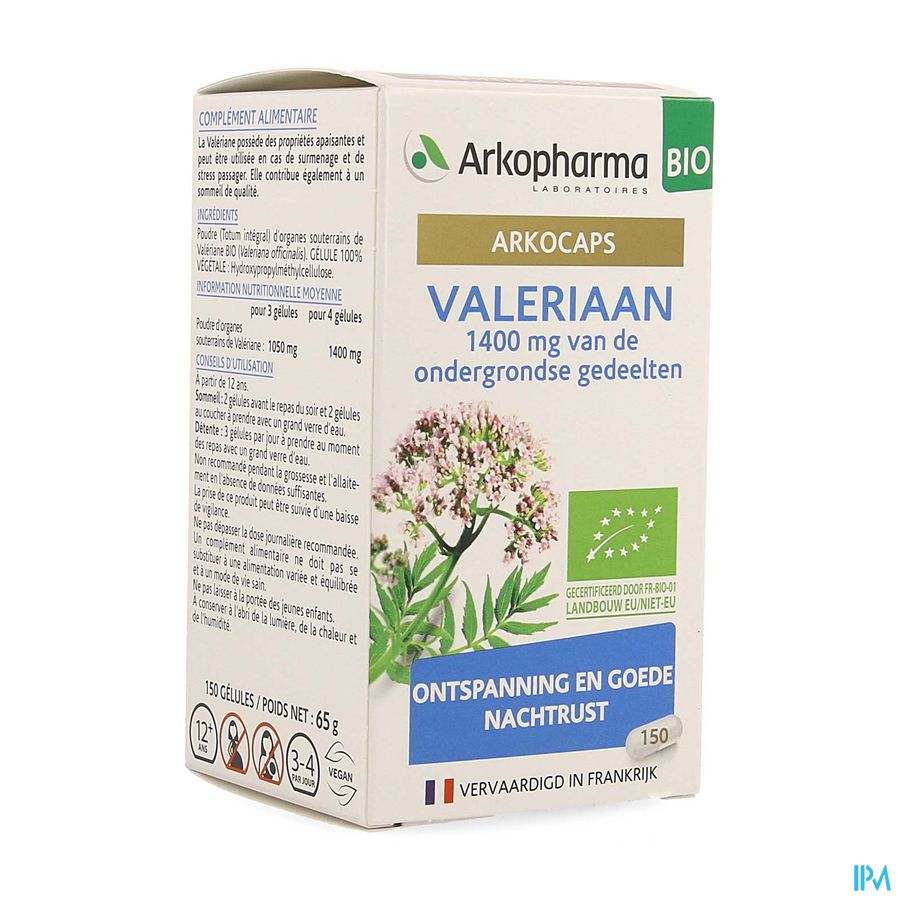 Arkogelules Valeriane Bio Caps 150 Nf