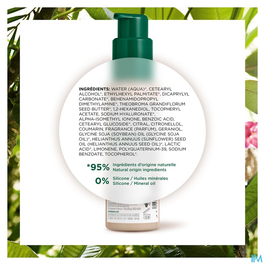 Klorane — Cica-sérum Réparateur au Cupuaçu BIO & acide hyaluronique — Cheveux très secs, abîmés