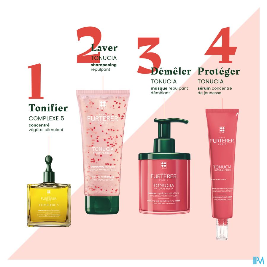 René Furterer - Shampooing repulpant - Shampoing densifiant pro-jeunesse - TONUCIA NATURAL FILLER