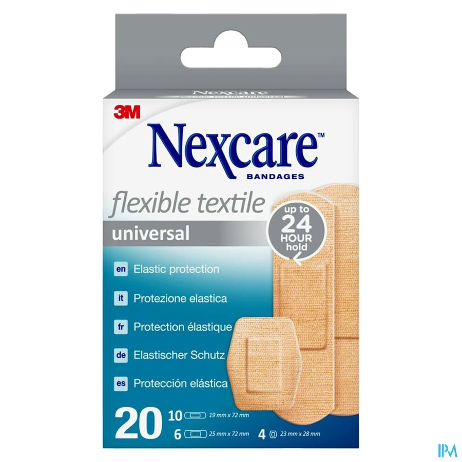 Nexcare 3m Flexible Textile Universal Strips 20