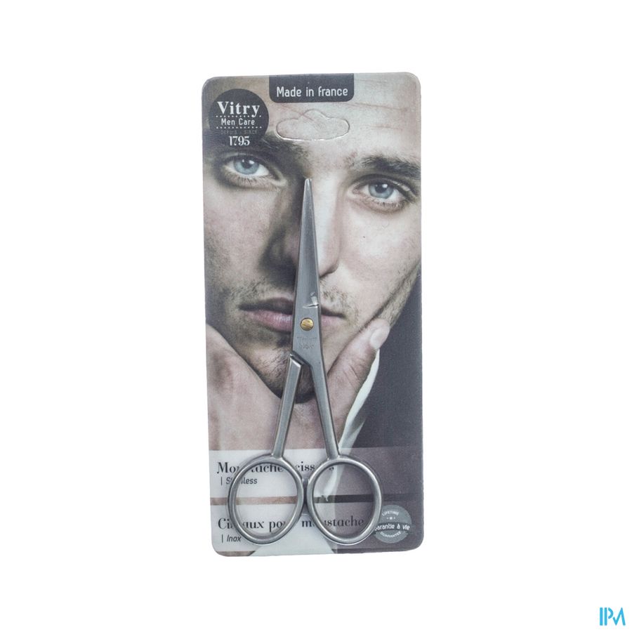 CISEAUX MOUSTACHES INOX BRILLANTS
