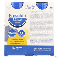 Fresubin 3.2 Kcal Drink Vanille-caramel 4x125ml