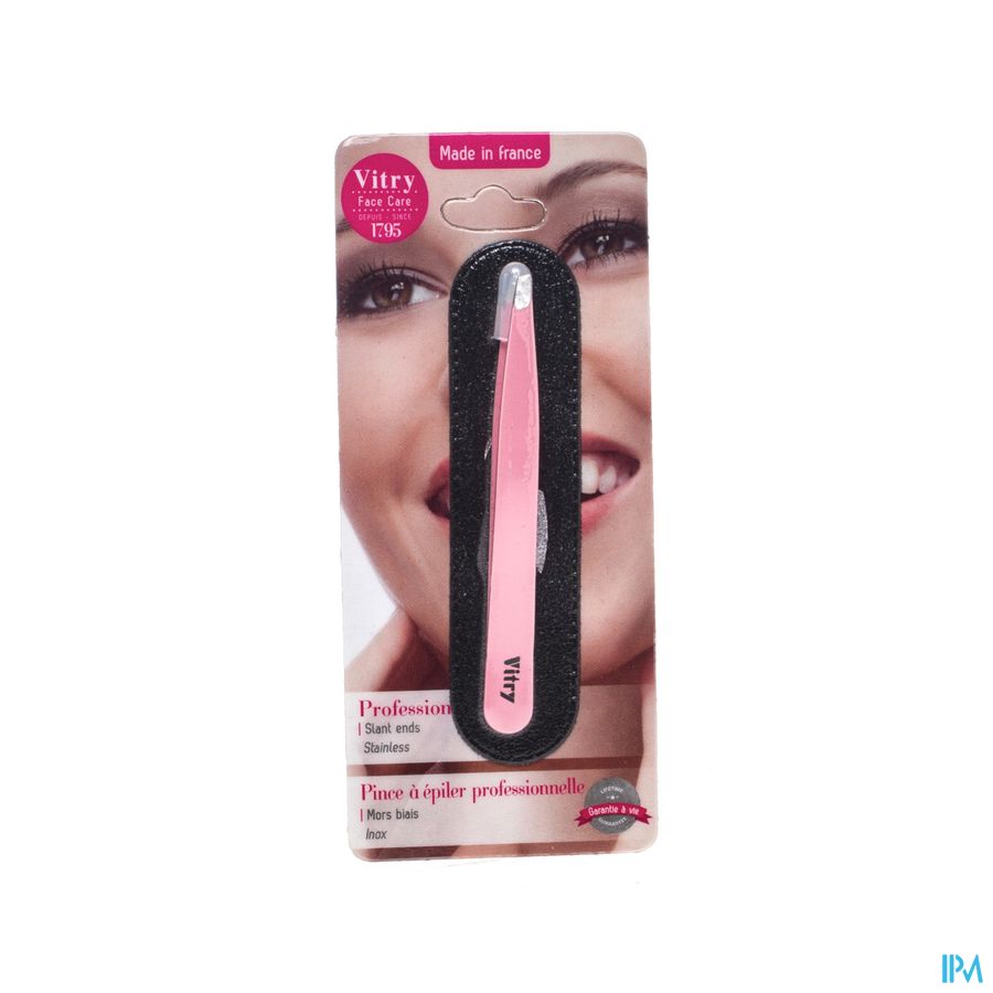 PINCE A EPILER PROF. MB INOX COULEUR