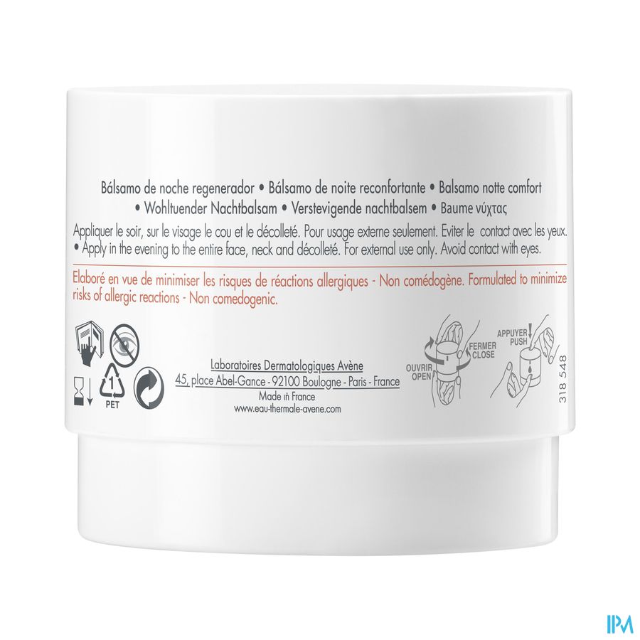 Eau Thermale Avène - Baume nuit réconfortant DermAbsolu NUIT