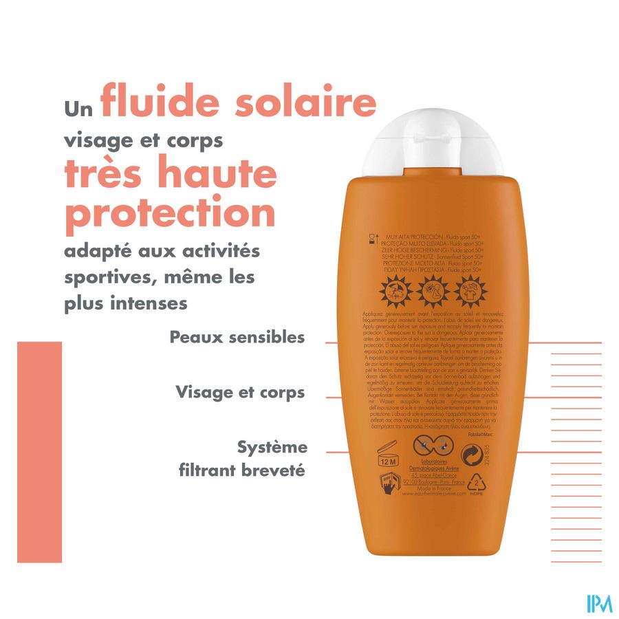 Eau Thermale Avène - Fluide sport SPF 50+