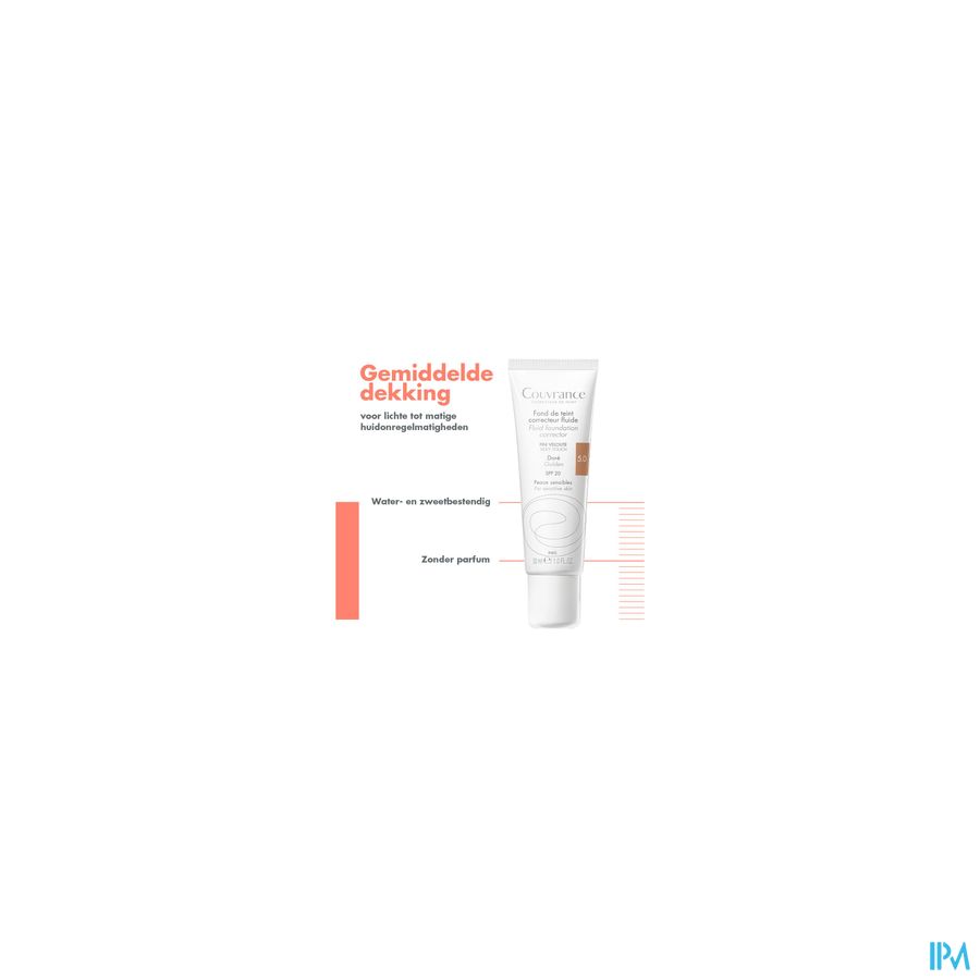 Eau Thermale Avène - Couvrance Fond de teint correcteur fluide Doré