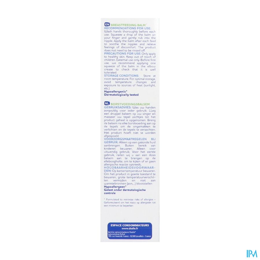 Dodie Soin Crevasses Tube 40ml