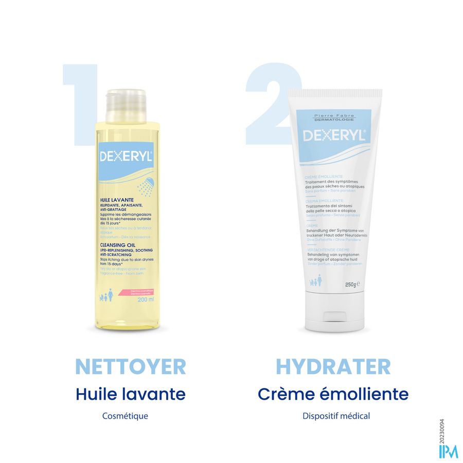 DEXERYL HUILE LAVANTE 200ML Hygiène peau sèche et à tendance atopique