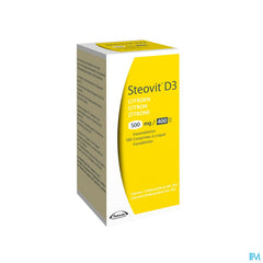 Steovit Forte Citron 500mg/400 U.I. Calcium & Vit D - 180 comprimés à croquer