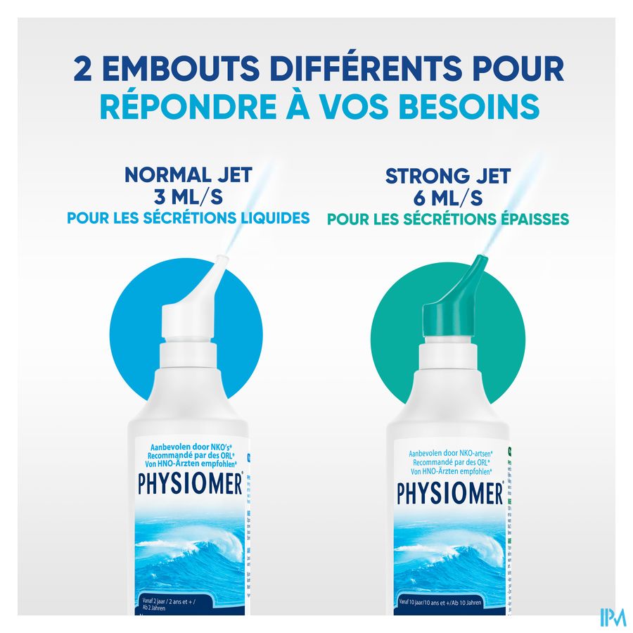 Physiomer® Strong Jet Spray Nasal 210ml –Nez Bouché Lors D’Une Rhinosinusite