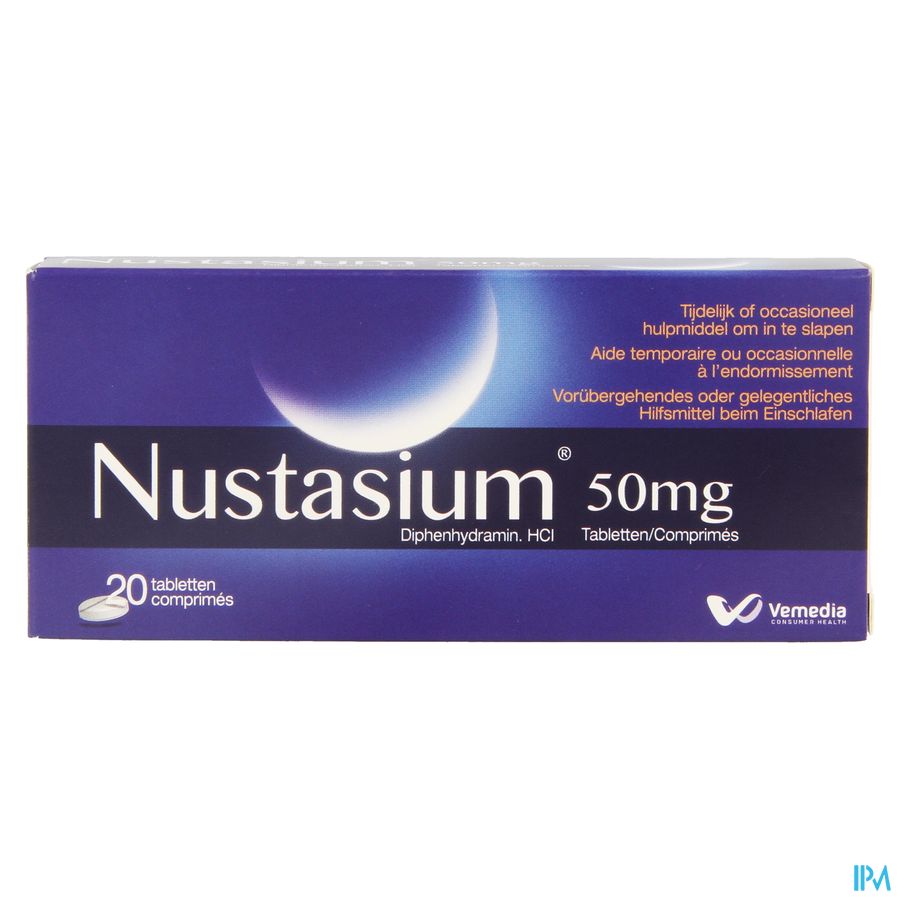 Nustasium 20 comprimés - troubles d'endormissement & insomnie occassionnelle